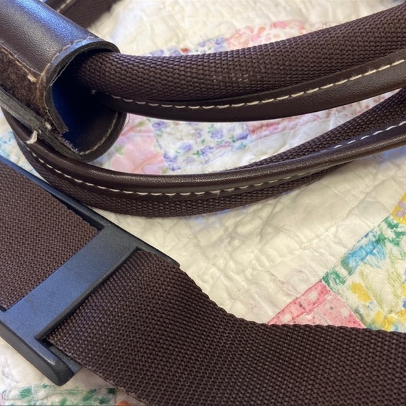 Vintage Oscar De La Renta | Faux Leather Pebbled Luggage Travel Bag - Picture 15 of 16